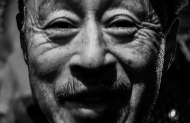 saké man B&W